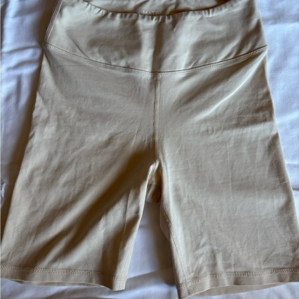 Mate Organic Cotton biker shorts size M Bone color - Picture 1 of 4